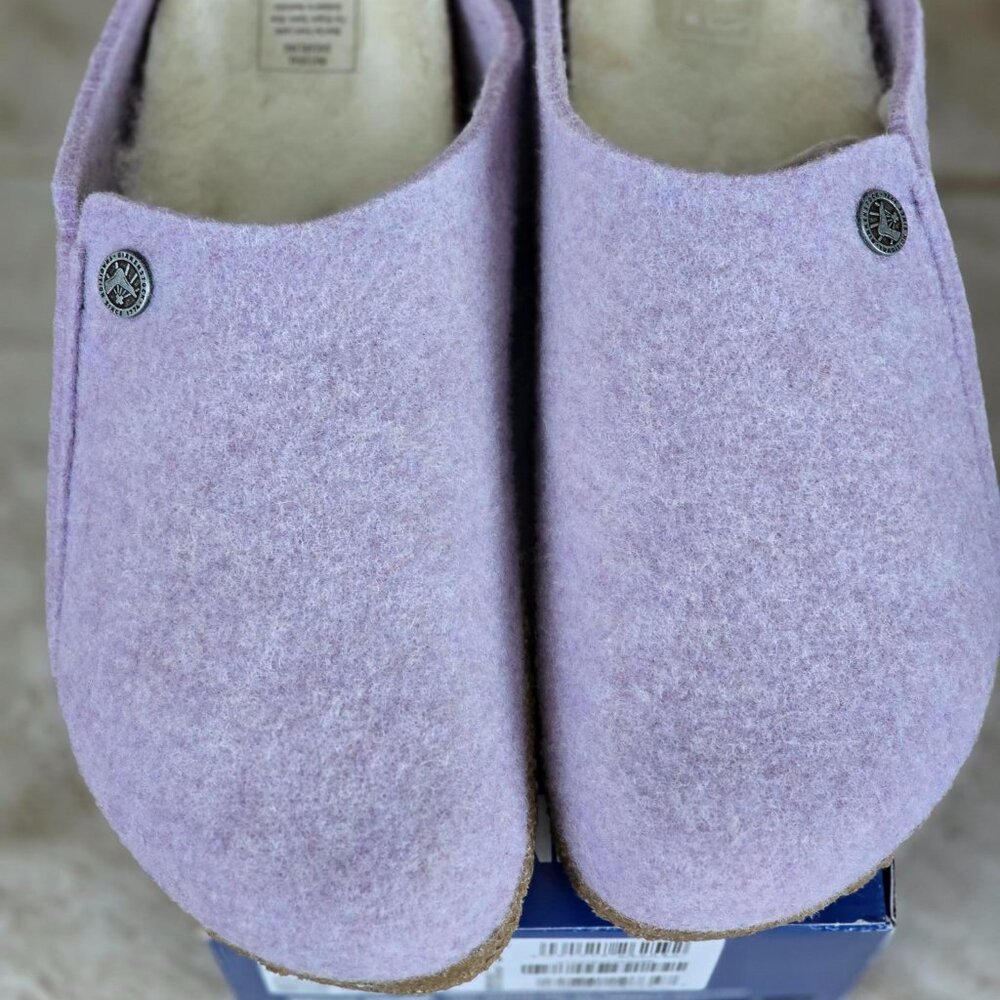 NEW Birkenstock Zermatt Rivet Purple Fog Narrow Felt US 7  EU38